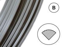 Сварочный пруток ПП серо-бежевый (профиль В) Сварочный пруток ПП серо-бежевый (профиль В)