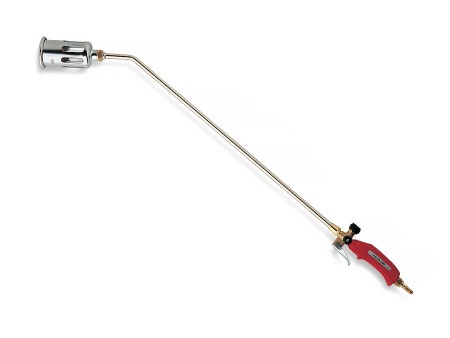 Пропановая горелка с ниппельным соединением под шланг и соплом Пропановая горелка с ниппельным соединением под шланг и соплом